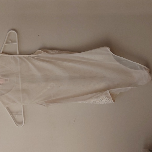 Victorias Secret Lace Teddy/ Bodysuit/ Sz S/ White/ Floral/ Sheer/ Sexy/ NWOT - Picture 5 of 6